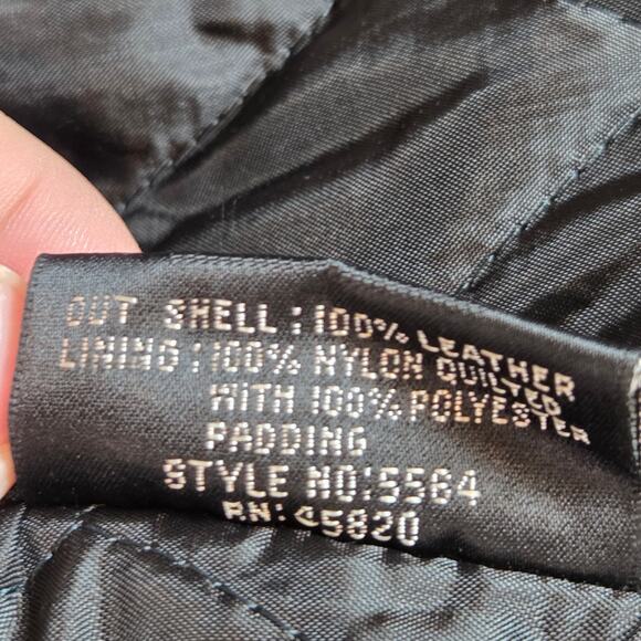 Vintage 90s Street Legal Bermans Leather Fringe Jacket Men’s Sz 44 L - Picture 7 of 15